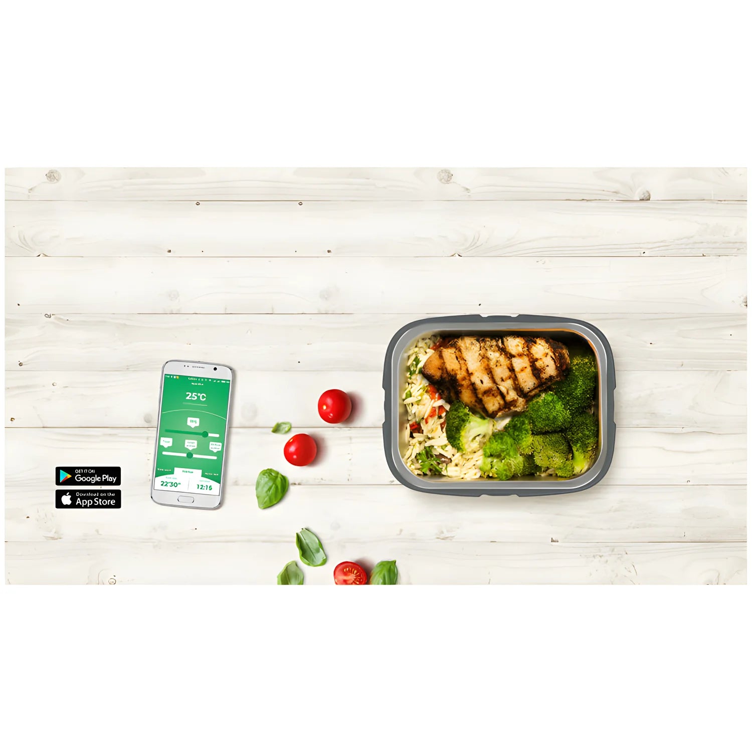 HeatsBox TO GO ricaricabile Lunchbox scalda le tue vivande ovunque tu sei con App