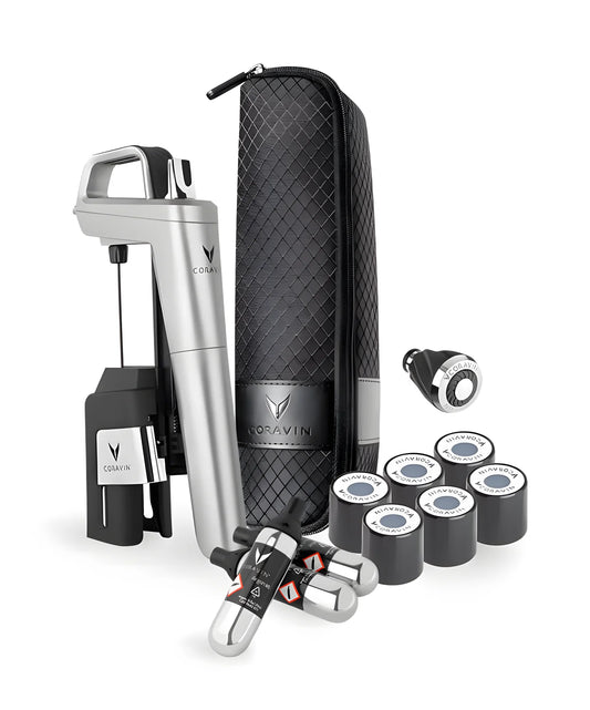 Sistema Mescita "Coravin" Timeless Six+ 13 pezzi Silver