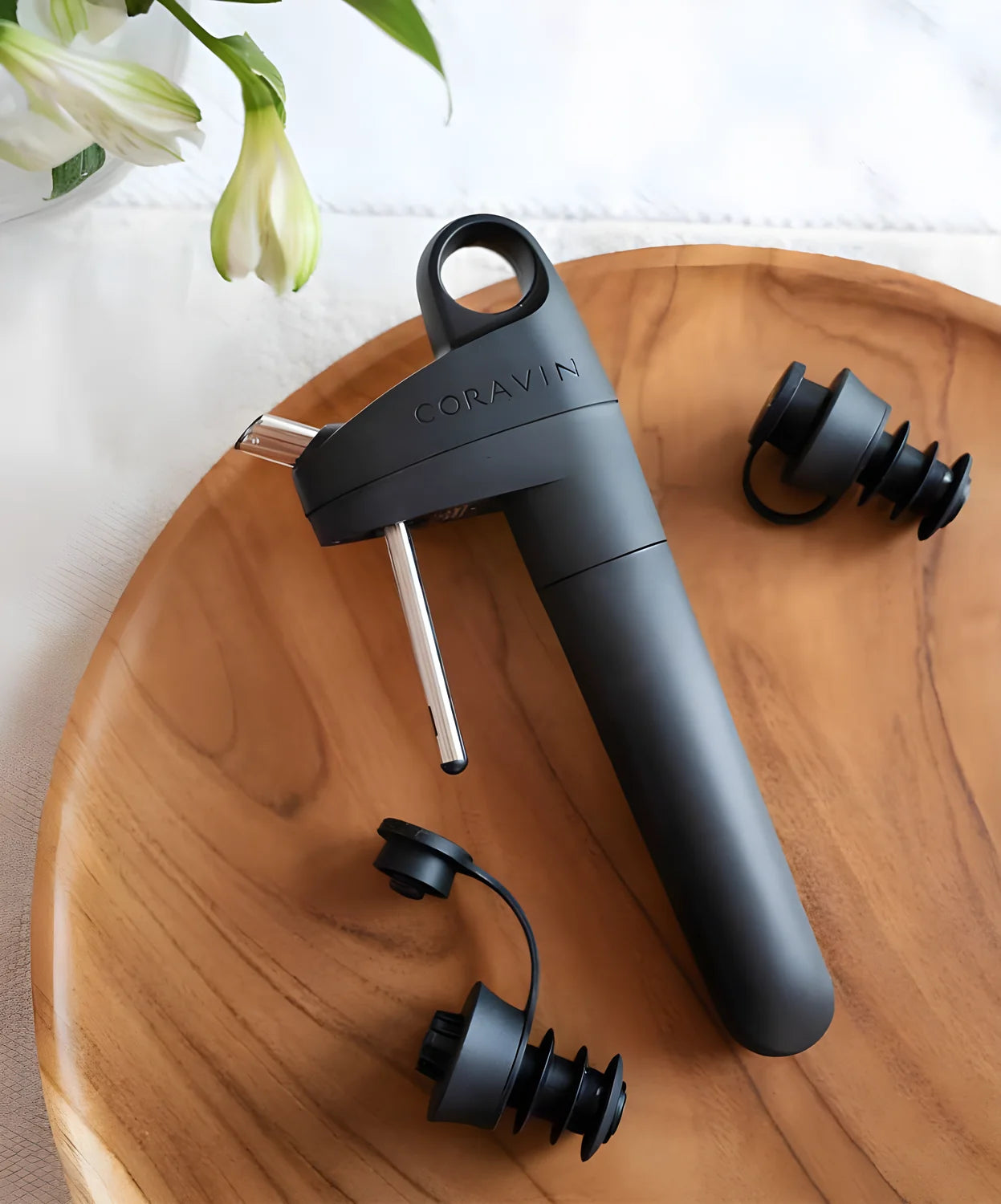 Set Sistema mescita "Coravin - Pivot black", 4 pezzi