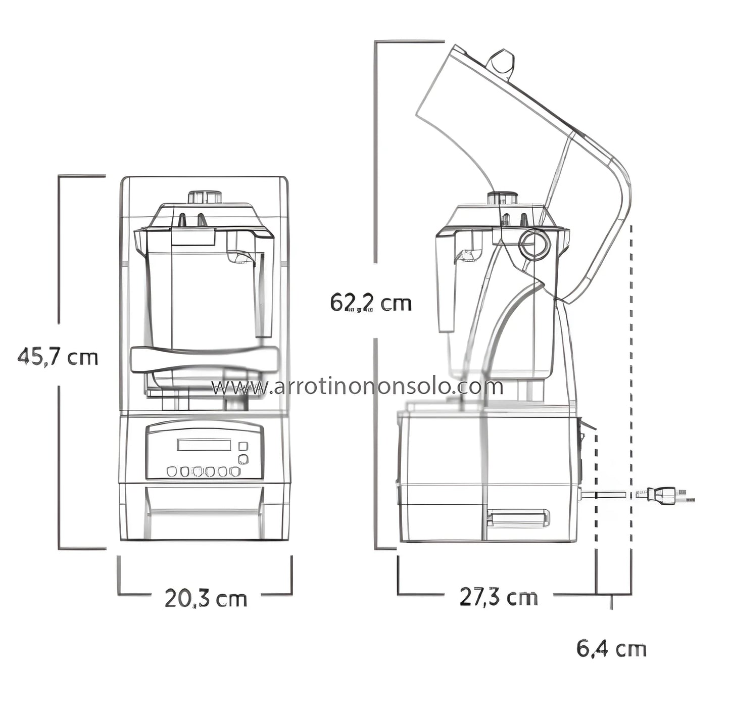 Vitamix professionale micronizzatore Touch & Go Advance VTX TGA