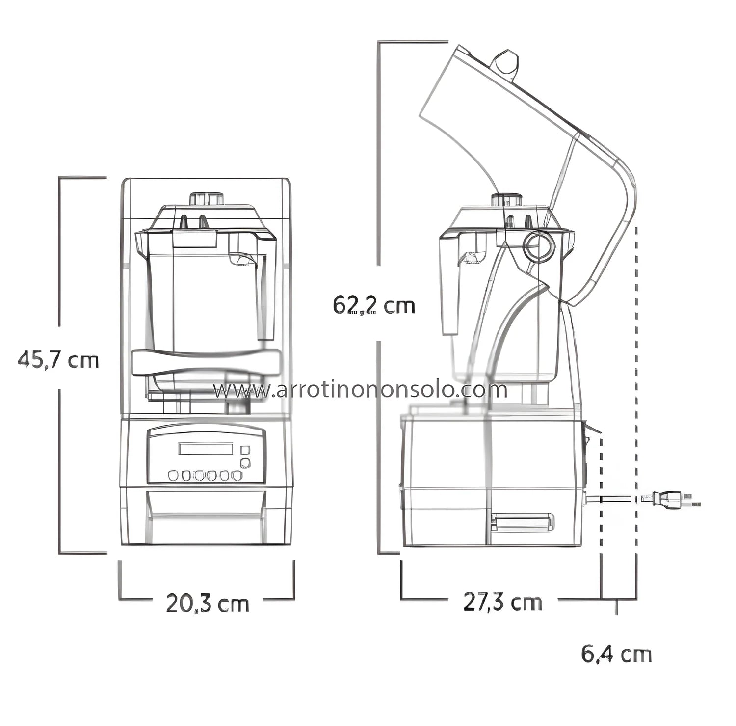 Vitamix professionale micronizzatore Touch & Go Advance VTX TGA