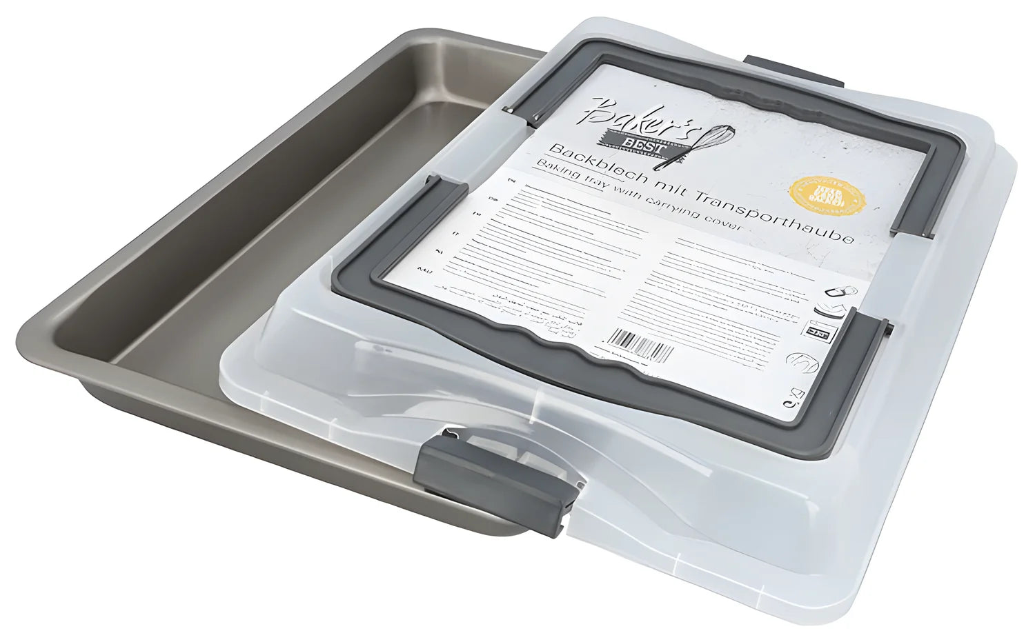Birkmann teglia da forno + coperchio per trasporto 42x28,5x4 cm