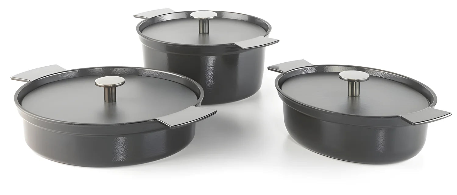 Mopita Six o’ Clock Cocotte Tegame in ghisa 29×21x9 cm 2,7 litri con coperchio