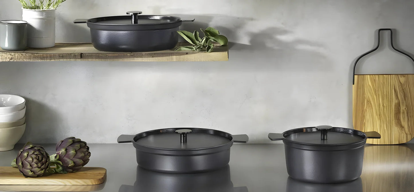 Mopita Six o’ Clock Cocotte Casseruola in ghisa 24x12 cm 3,6 litri con coperchio