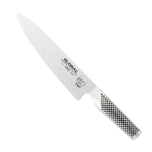 Global Coltello cuoco con inciso il viso di Mino San G-02M lama cm 20 totale 33