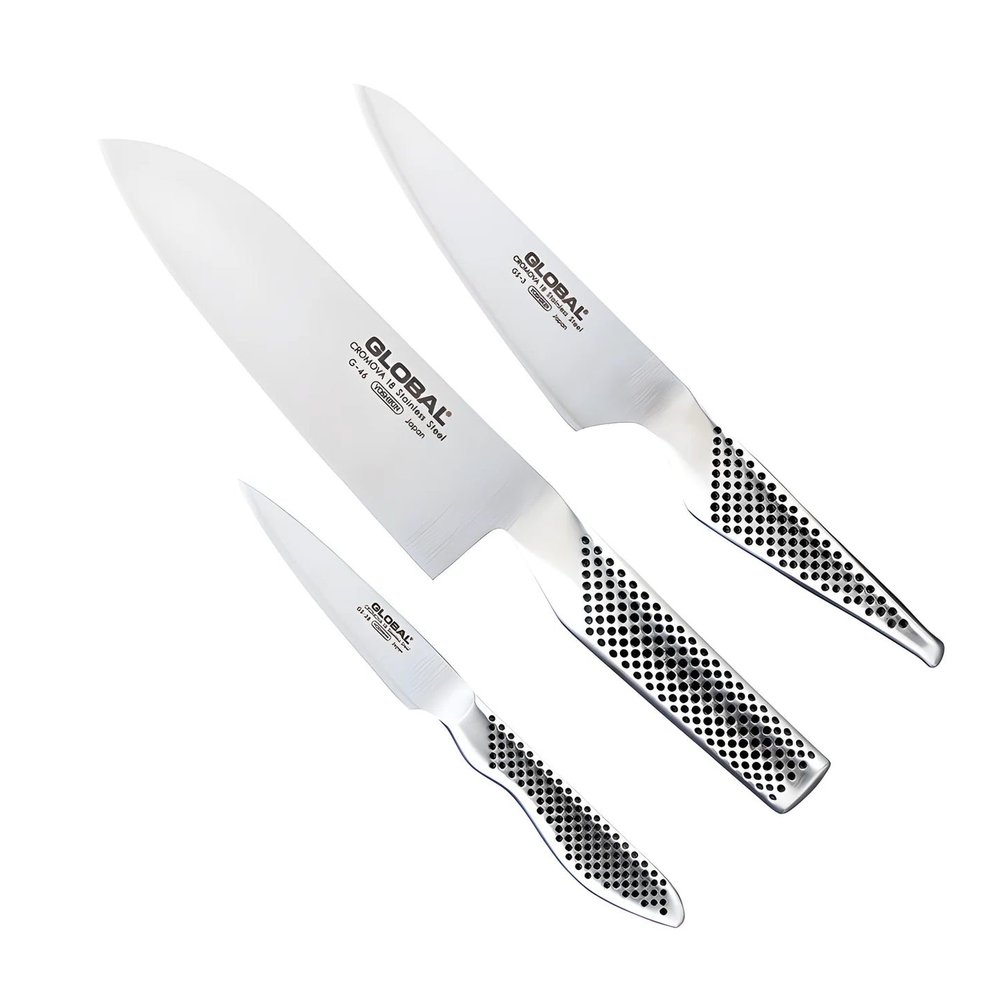 Global set di tre coltelli (G-46/GS-03/GS-38) CM 18/13/9 - G-46338