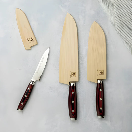 Yaxell Custodia in Legno d'Acero per Coltello da Cuoco – Lama 20 cm