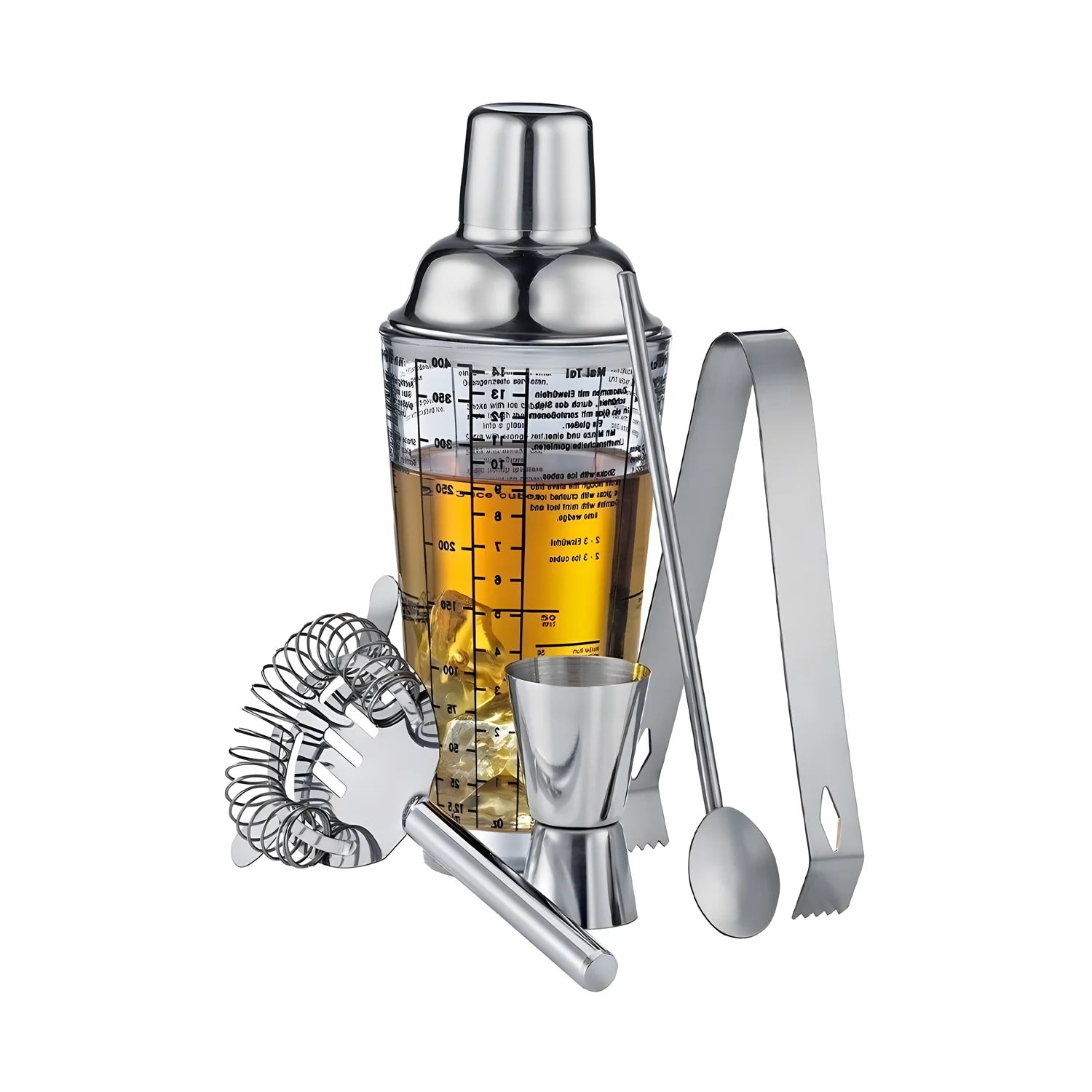 Cilio Set Barman Cosmopolitan 5 pezzi essenziali cocktail ml 400
