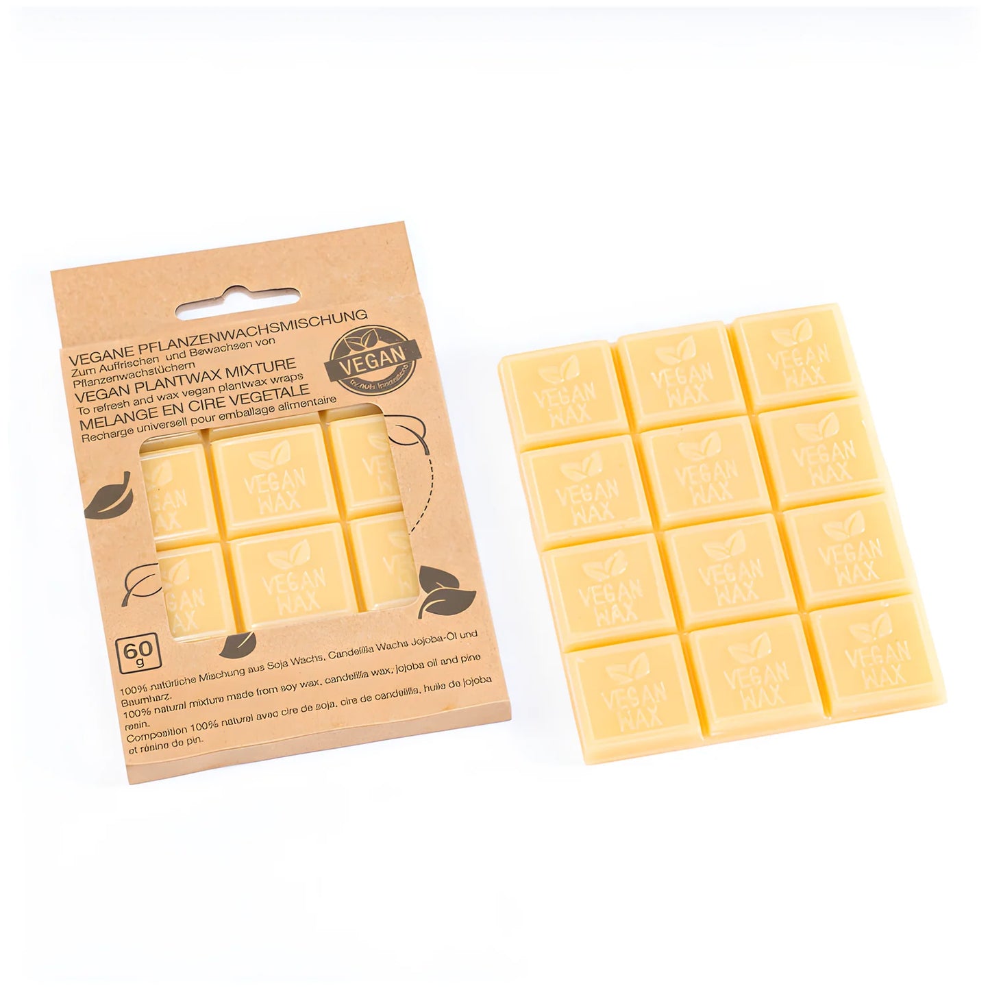 Nuts Kit per rigenerare pellicola di cera vegana cm 9,5x12x1