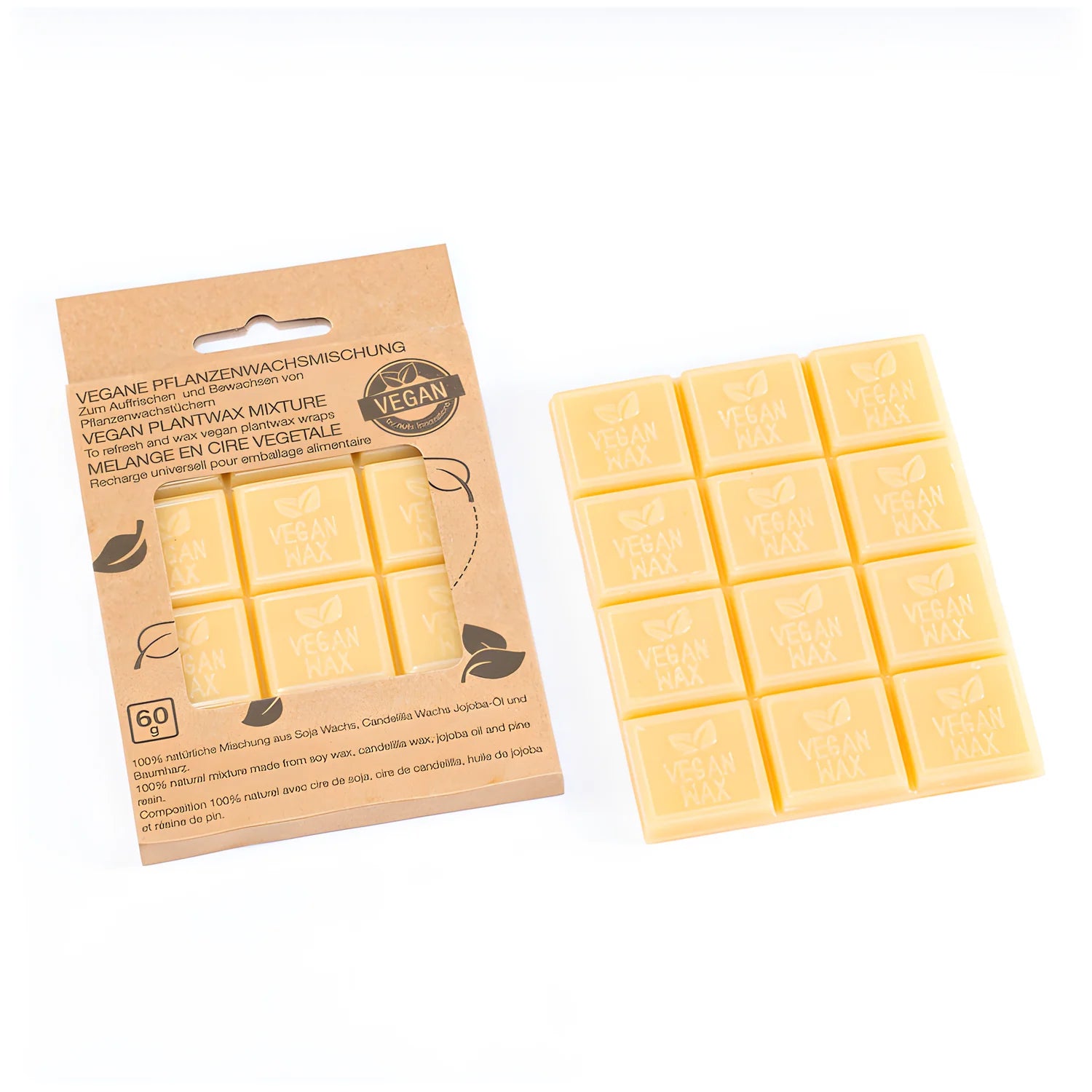 Nuts Kit per rigenerare pellicola di cera vegana cm 9,5x12x1