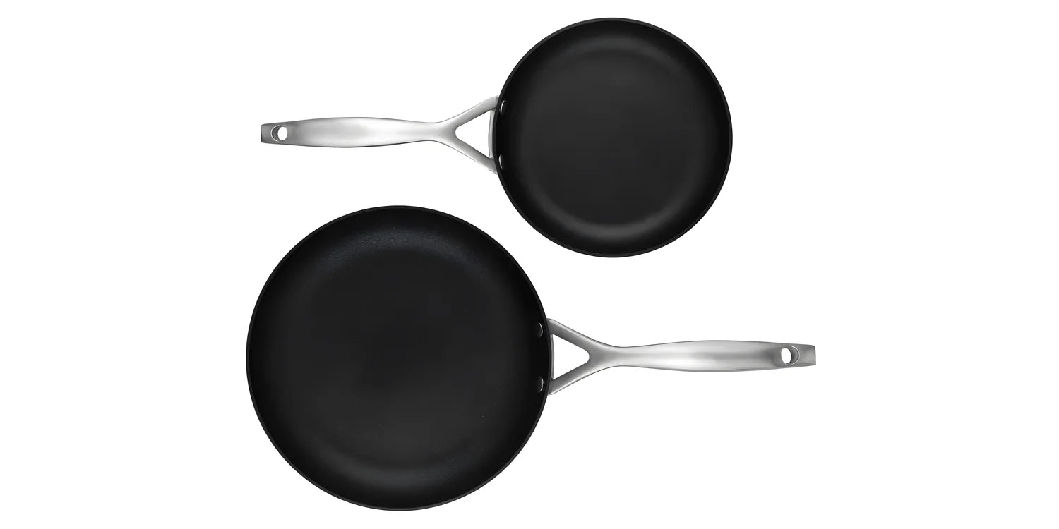 Scanpan Set 2 padelle "CS+" adatte al piano induzione senza coperchio cm Ø20/cmØ26