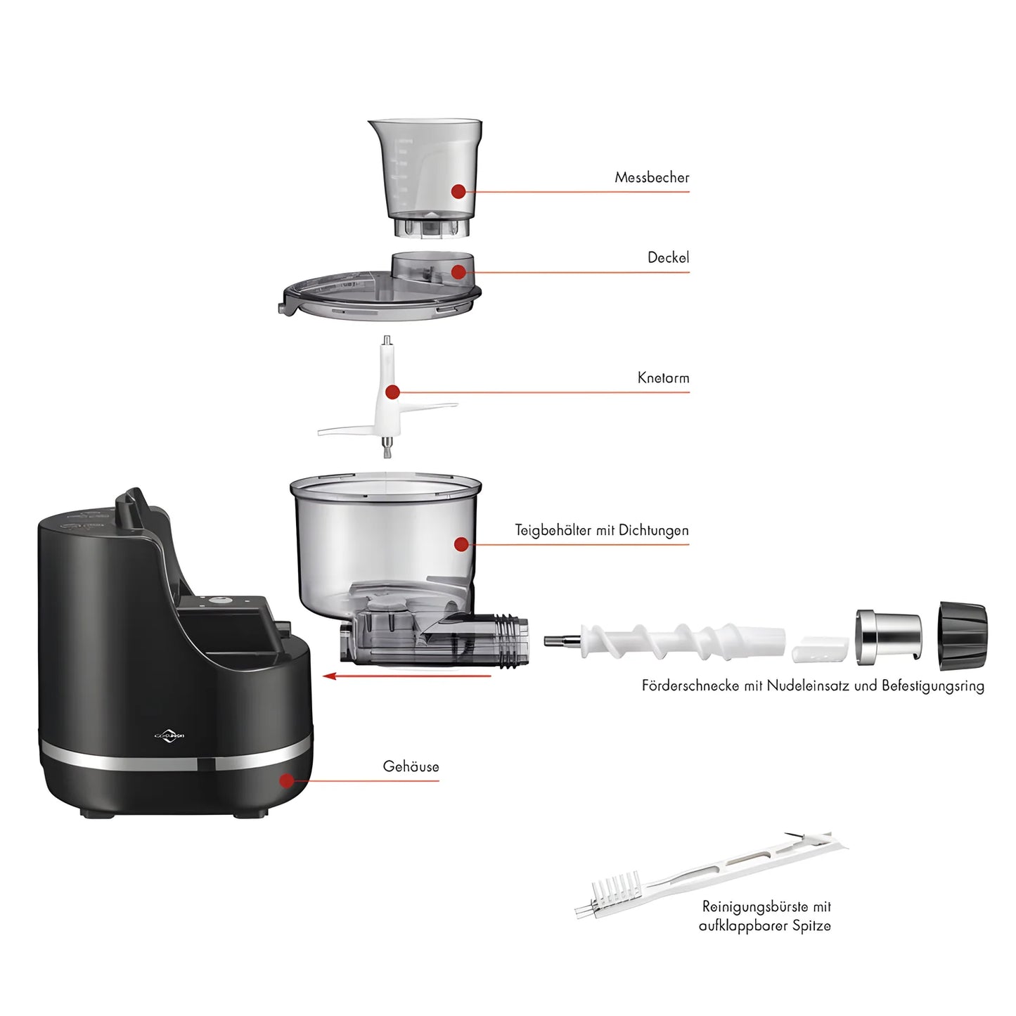 Kuchenprofi macchina Pasta-Maker "Marcello" cm 33x21x39