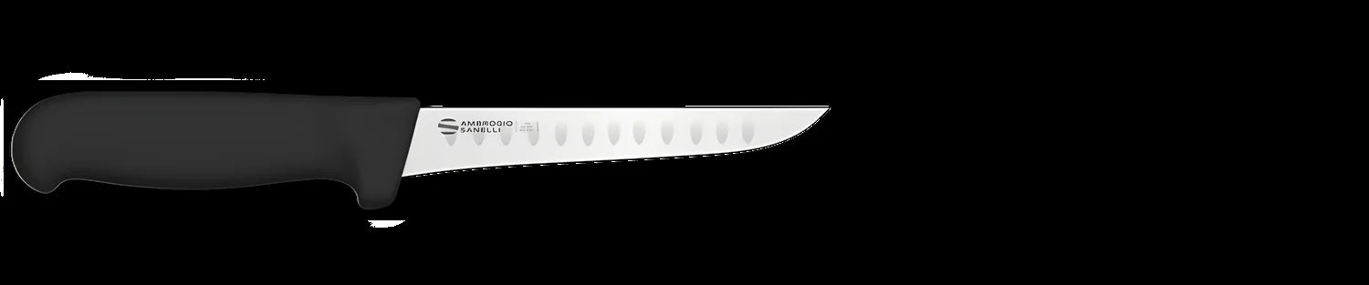 Sanelli Ambrogio coltello professionale da disosso stretto rigido alveolato Supra cm 16 SD97016