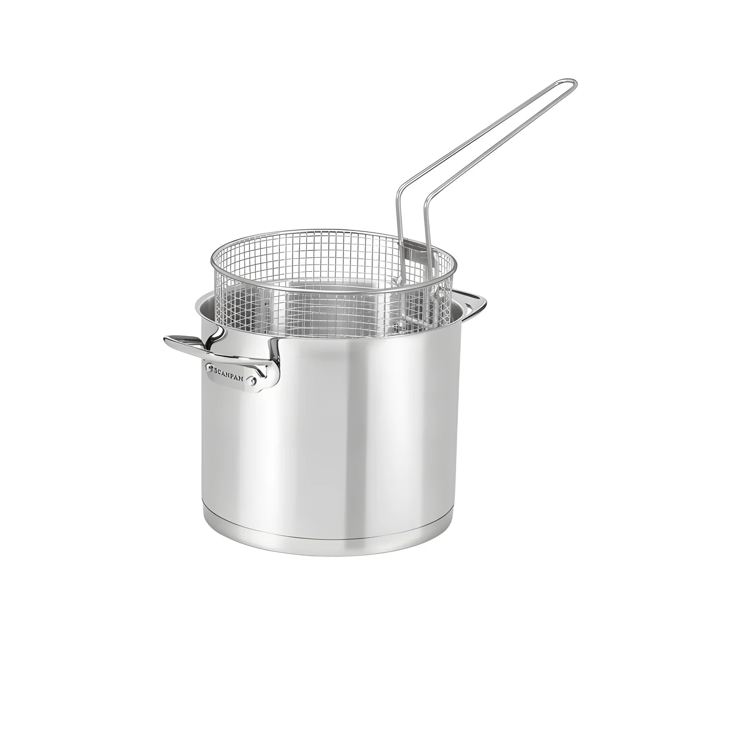 Scanpan cestello frittura TechnIQ in acciaio inox manico laterale rimovibile salvaspazio Ø 20 x 15,5 cm