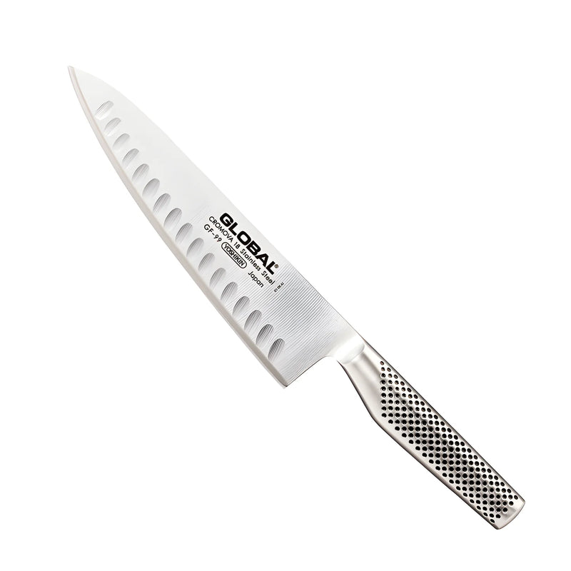 Global Coltello da cuoco con lama alveolata GF-99 cm 20,5/33,5