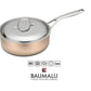 Mezza casseruola rame inox B'chef induzione 24 cm con coperchio
