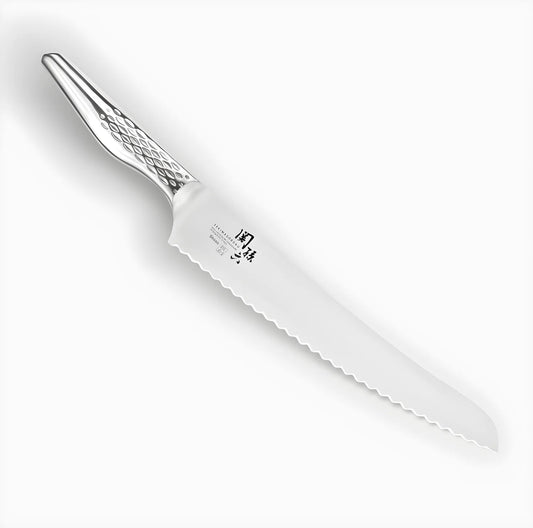 KAI Seki Magoroku Shoso Coltello da Pane 21 cm – Lama Ondulata Inox AB-5167