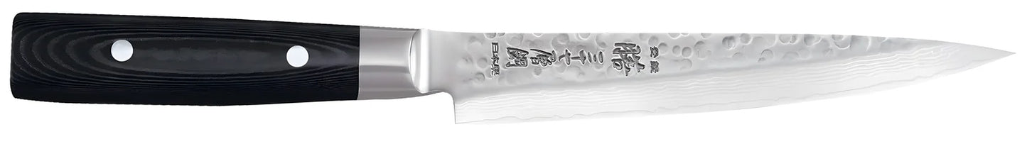 Yaxell ZEN Coltello per Sfilettare Lama 18 cm – Acciaio VG10 61 HRC, 37 Strati Damasco Martellato