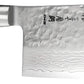 Yaxell ZEN Mannaia Cinese per Verdure Lama 18 cm – Acciaio VG10 61 HRC, 37 Strati Damasco Martellato
