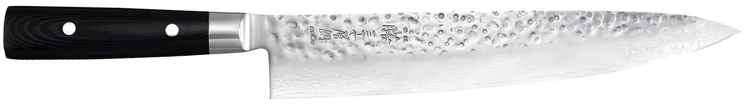 Yaxell ZEN Coltello da Cuoco Lama 24 cm – Acciaio VG10 61 HRC, 37 Strati Damasco Martellato
