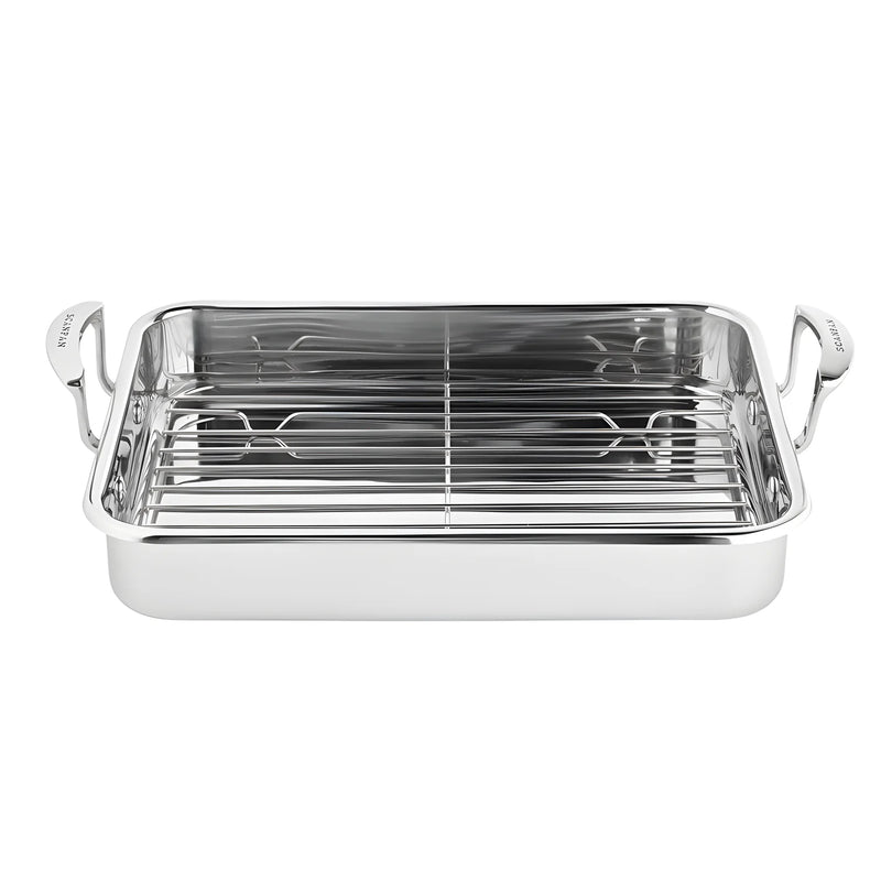 Scanpan teglia "Impact" con griglia  in acciaio inox 18/10, adatta per induzione 43×28 cm  1186105