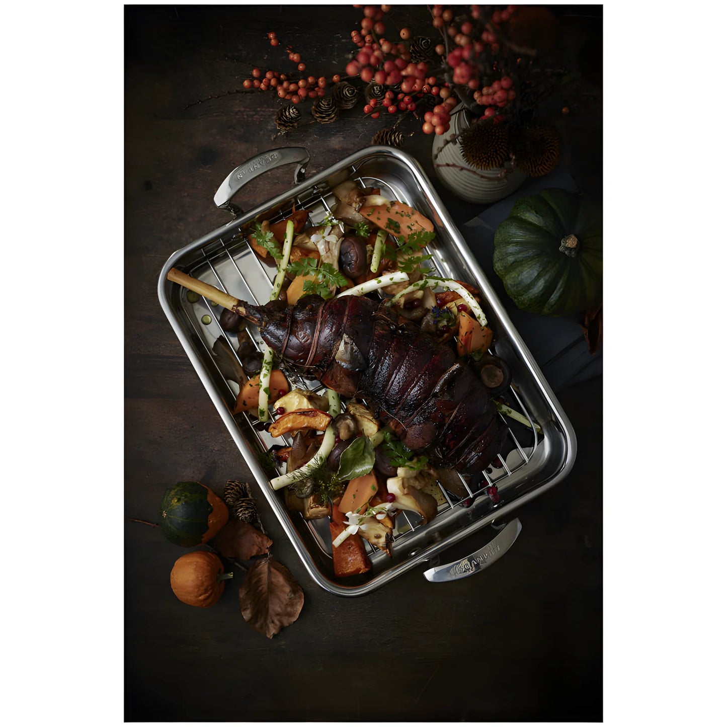 Scanpan teglia "Impact" con griglia in acciaio inox 18/10, adatta per induzione 43×28 cm 1186105