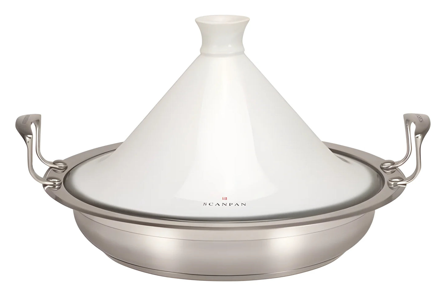 Scanpan Tajine "IMPACT" adatta ad induzione con coperchio in ceramica a cono cm Ø32/34 - 1186103