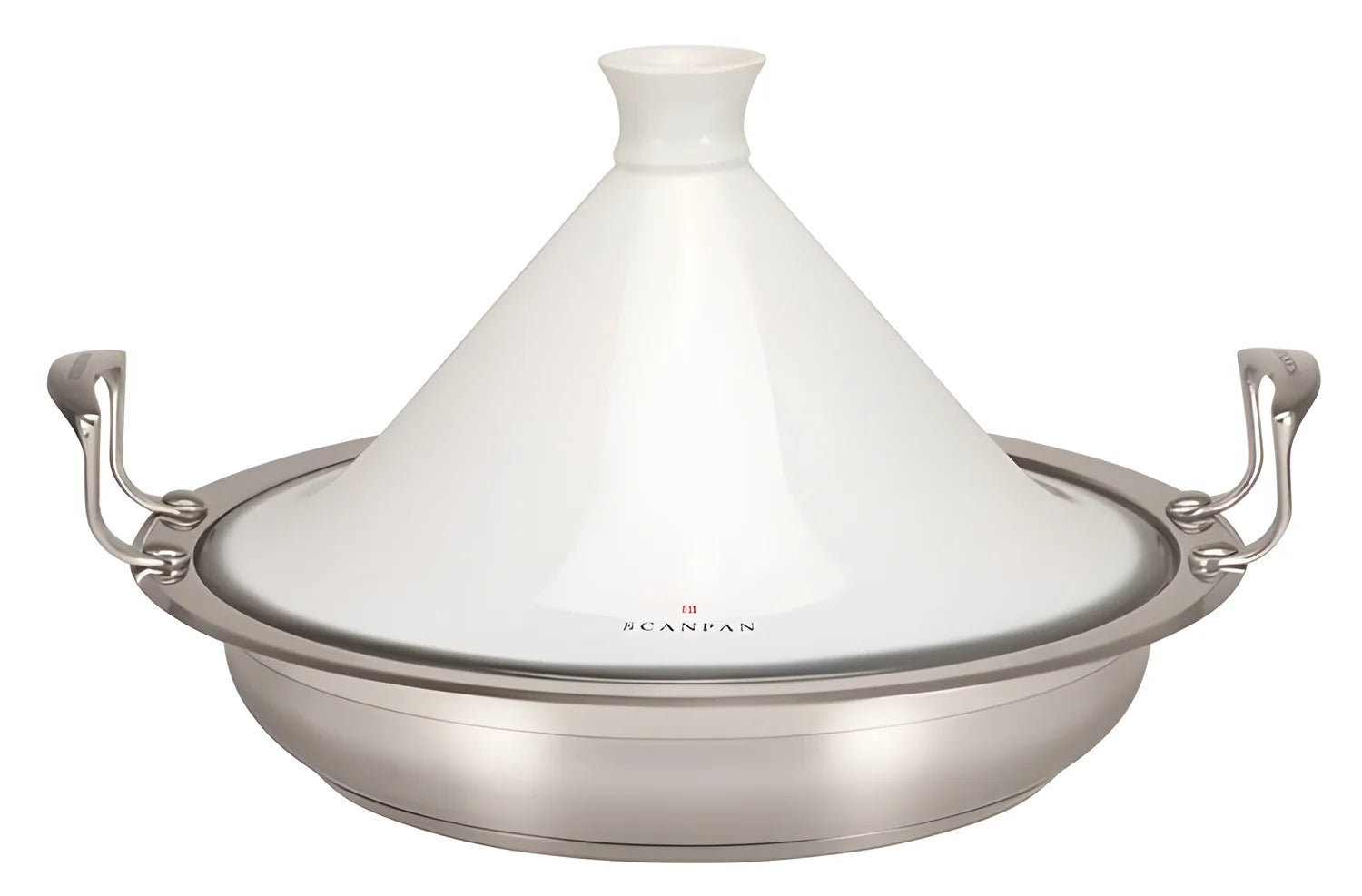Scanpan Tajine "IMPACT" adatta ad induzione con coperchio in ceramica a cono cm Ø32/34 - 1186103