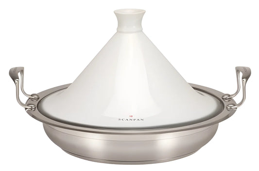Scanpan Tajine "IMPACT" adatta ad induzione con coperchio in ceramica a cono cm Ø32/34 - 1186103
