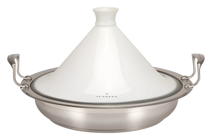 Scanpan Tajine "IMPACT" adatta ad induzione con coperchio in ceramica a cono cm Ø32/34 - 1186103