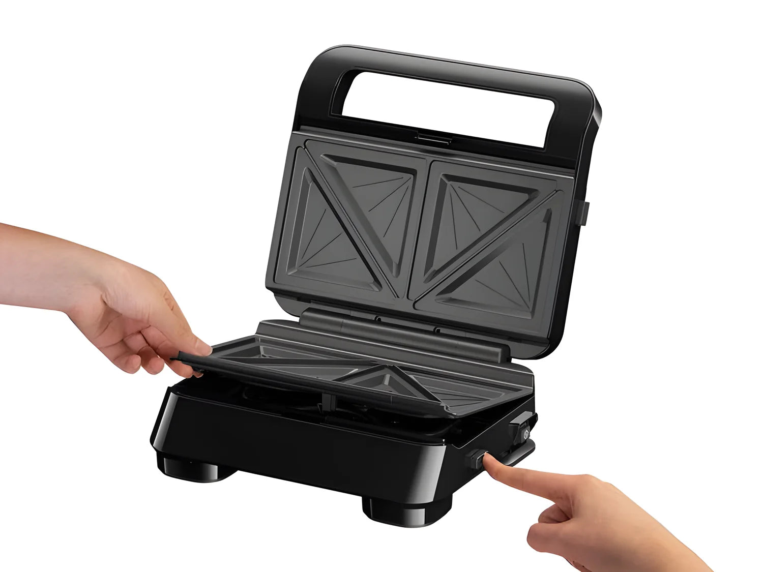 Braun SnackMaker 5 per sandwich e waffle toast SM5005 Argento