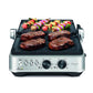 Sage grigia elettrica The BBQ & Press Grill Brushed Stainless Steel SGR700