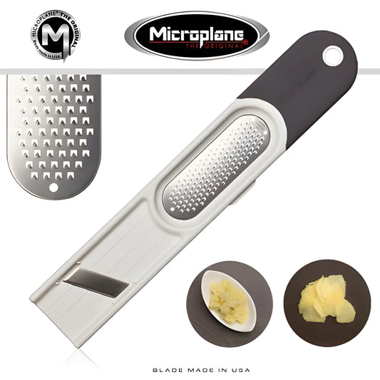 Microplane Grattugia affetta Zenzero 3 in 1