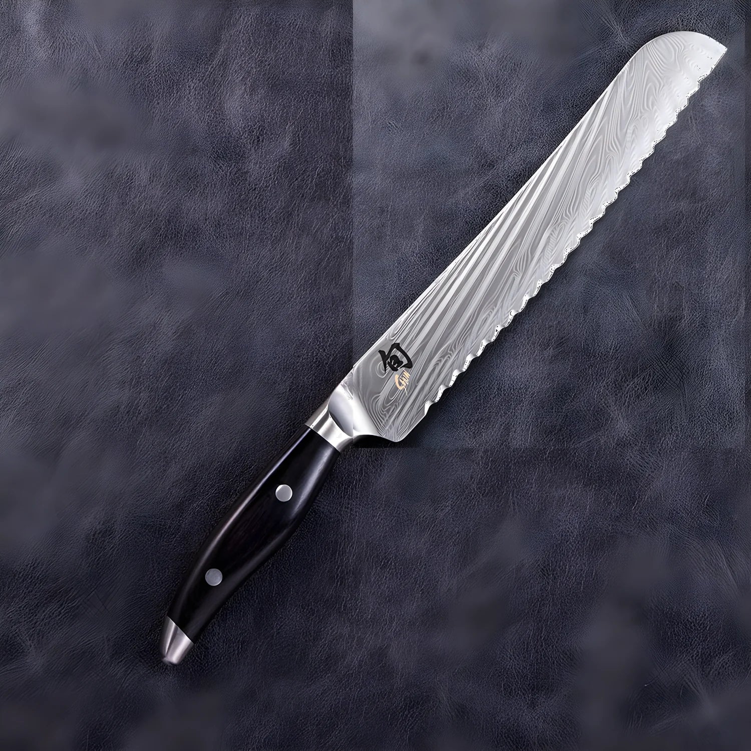 Kai Shun Nagare Black Coltello damascato da pane cm 23 NDC-0705S