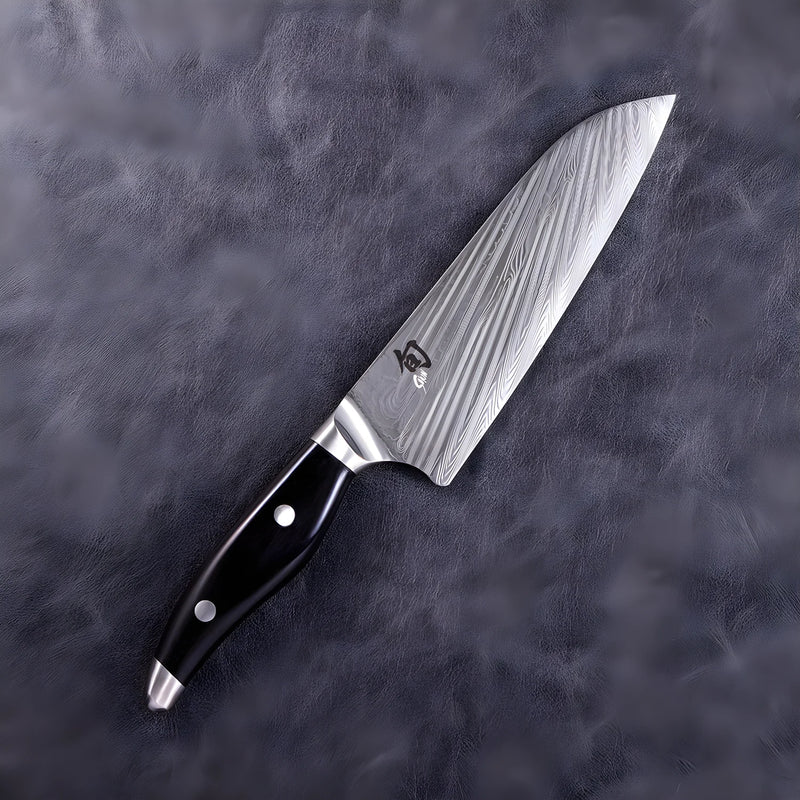 KAI Shun Nagare Black Santoku 18 cm – Damascato 72 Strati NDC-0702S