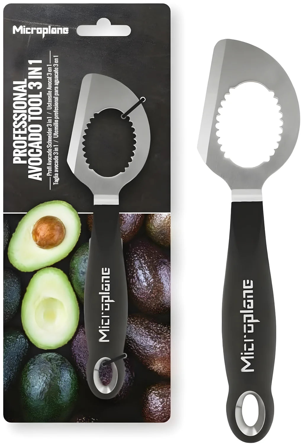 Microplane 3 in 1 Affetta Avocado affetta cucchiaio snocciola 48071
