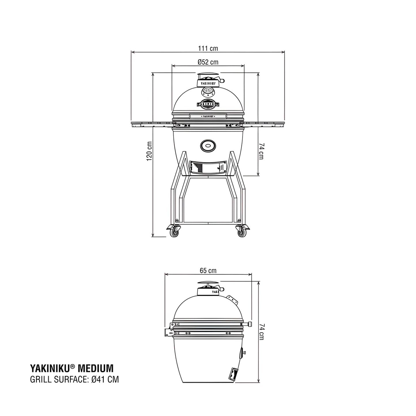 Yakiniku Kamado Medium 16" (41 cm) – Set Completo per 4-5 Persone