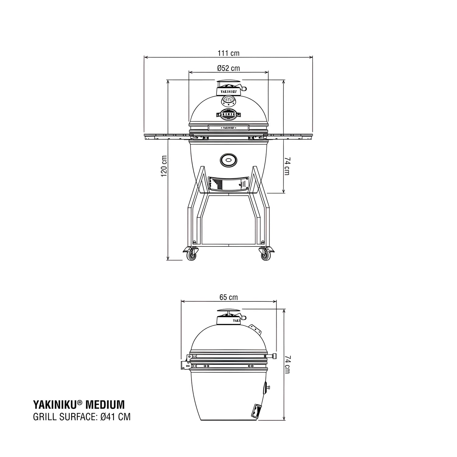 Yakiniku Kamado Medium 16" (41 cm) – Set Completo per 4-5 Persone
