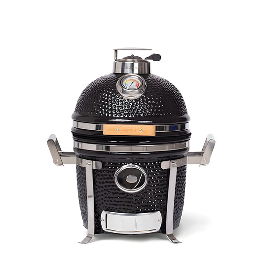 Yakiniku Kamado Compact 13" (33 cm) – Barbecue in Ceramica per 2-4 Persone con Supporto Pieghevole