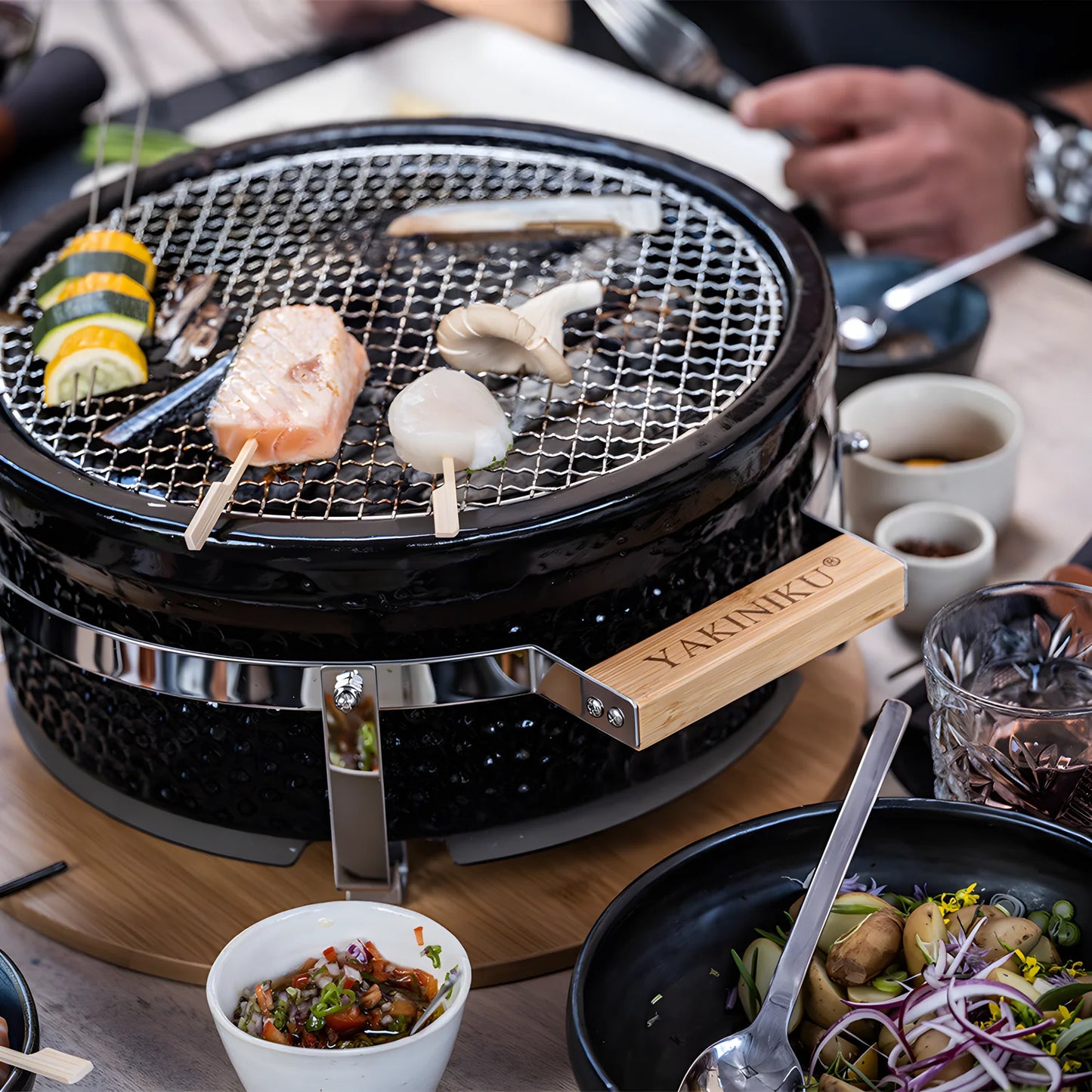 Yakiniku Shichirin Tondo Ø34,5 cm – Griglia da Tavolo Giapponese per 2-6 Persone