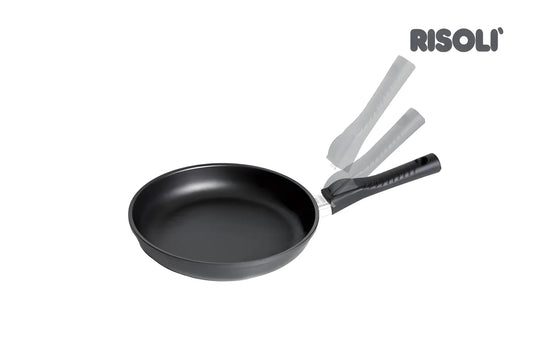 Risolì Padella induzione salvaspazio in alluminio antiaderente Platinun Plus Chemours 32 cm con manico removibile 01103INS/32T