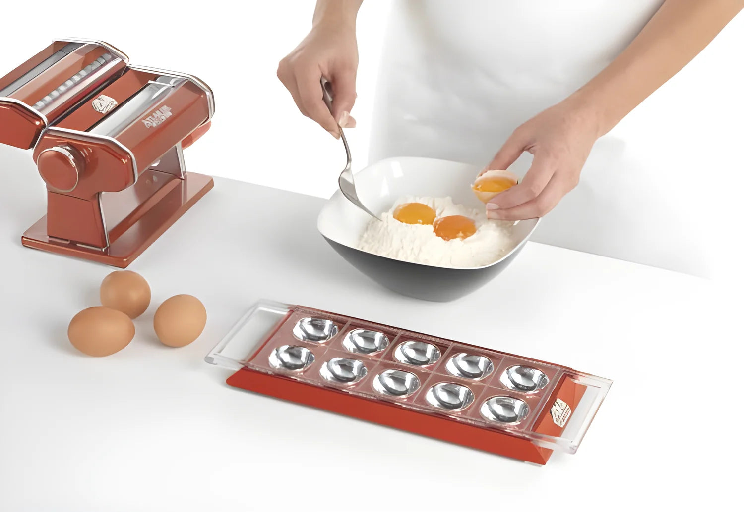 Marcato stampo per Ravioli Tablet blu pasta ripiena veloce RT-POWD-BLU