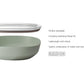 Mepal Insalatiera Ciotola da portata Silueta con coperchio - Bianco nordico l 4/cm Ø30,1x9,2