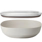 Mepal Insalatiera Ciotola da portata Silueta con coperchio - Bianco nordico l 4/cm Ø30,1x9,2
