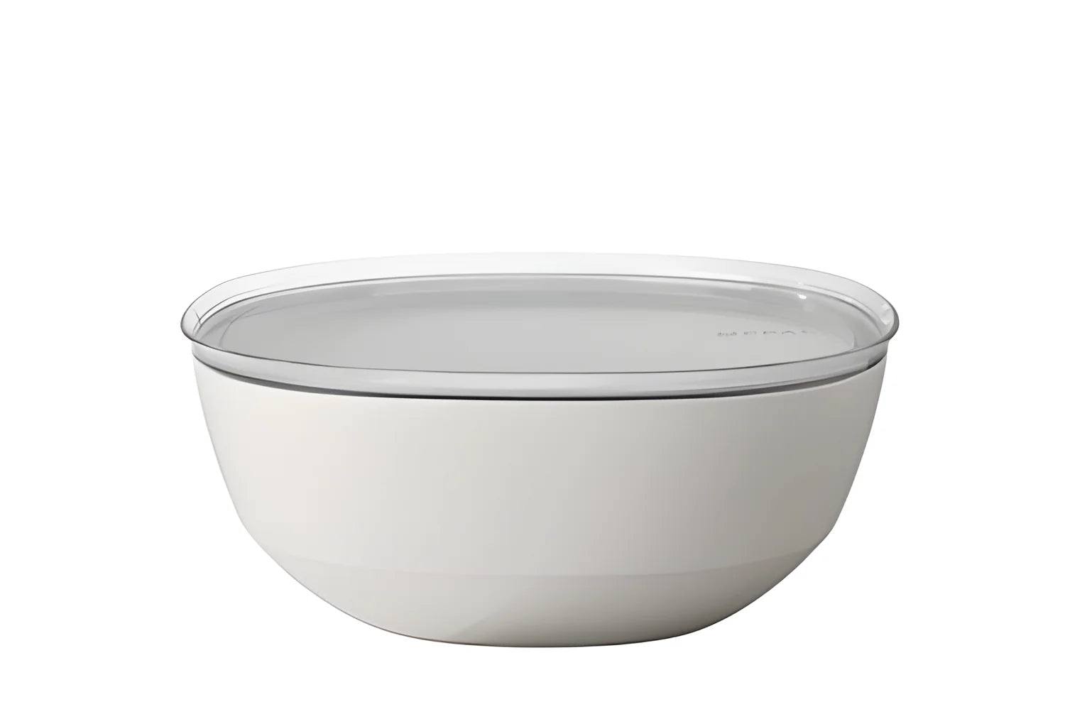 Mepal Insalatiera Ciotola da portata Silueta con coperchio - Bianco nordico l 5/cm Ø30,1x12,7