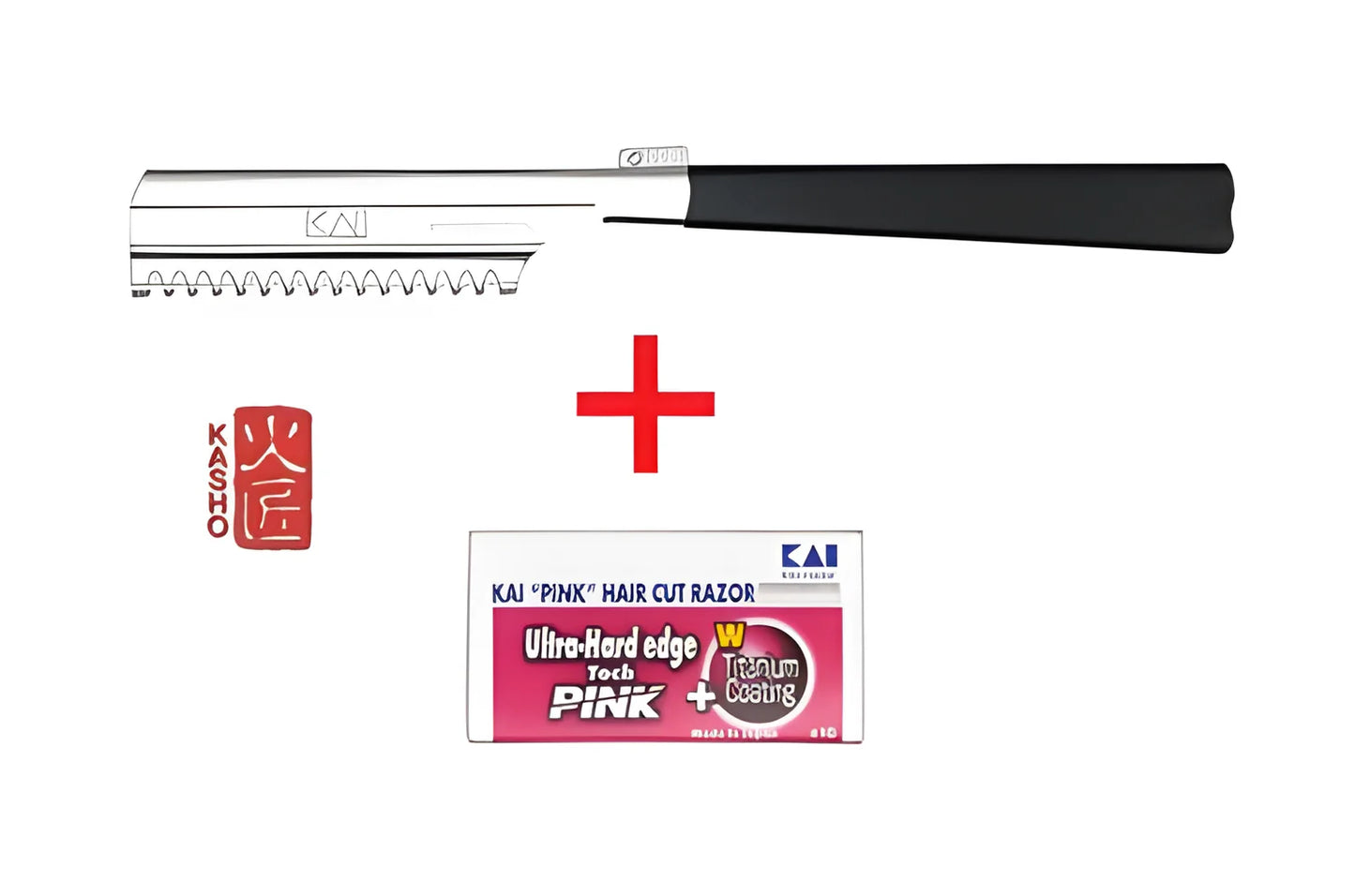 KAI Kasho Rasoio Sfilzino Professionale + 10 Lamette B-HCRP10