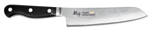 Shimomura Murato Coltello Santoku cm17, lama Damascata aicciao VG10 in 33 strati