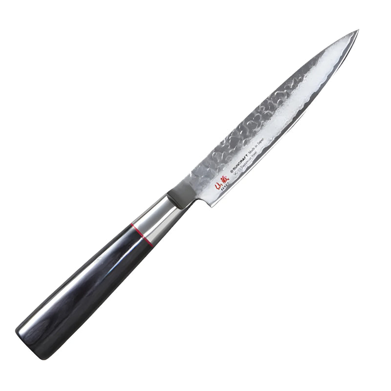 Suncraft SENZO Classic coltello Utility VG-10 12cm Damascato martellato 22 Strati SZ-02