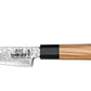 Shimura Pro Seido Miyuki Spelucchino damascato 67 strati impugnatura legno di ulivo 4"/10 cm