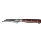 Shimura PRO coltello spelucchino curvo Paring damascato martellato 67 strati 3,5"/9 cm